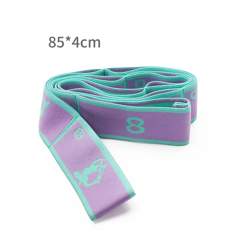 Yoga Stretch Strap, Sports Exercise Resistance Bands for Dance, Gymnastics, Workout, Pilates Stretch Belt for Physical Therapy