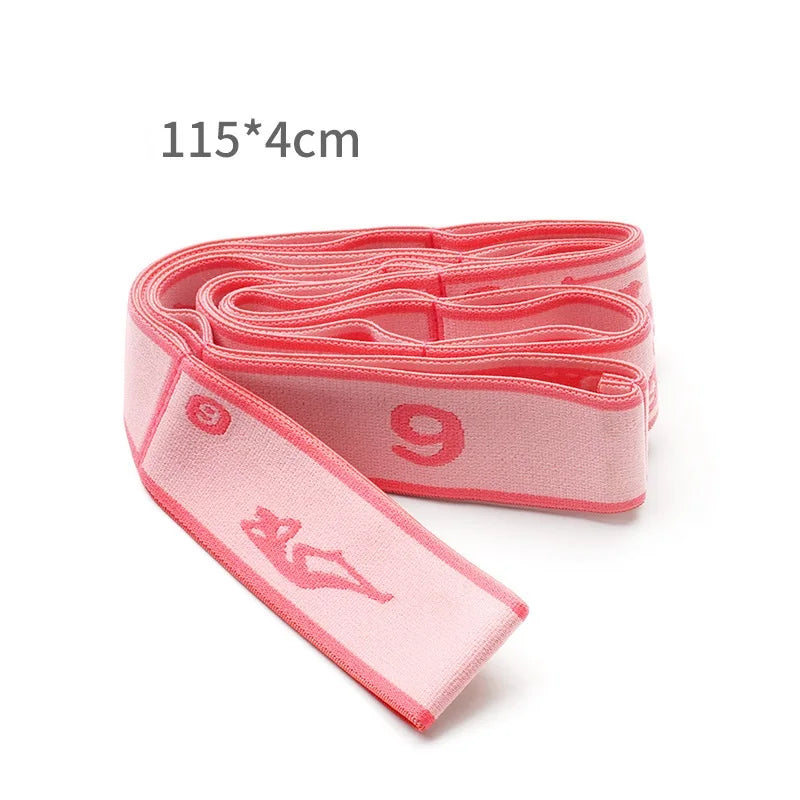 Yoga Stretch Strap, Sports Exercise Resistance Bands for Dance, Gymnastics, Workout, Pilates Stretch Belt for Physical Therapy