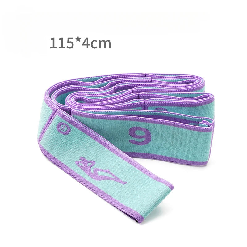 Yoga Stretch Strap, Sports Exercise Resistance Bands for Dance, Gymnastics, Workout, Pilates Stretch Belt for Physical Therapy