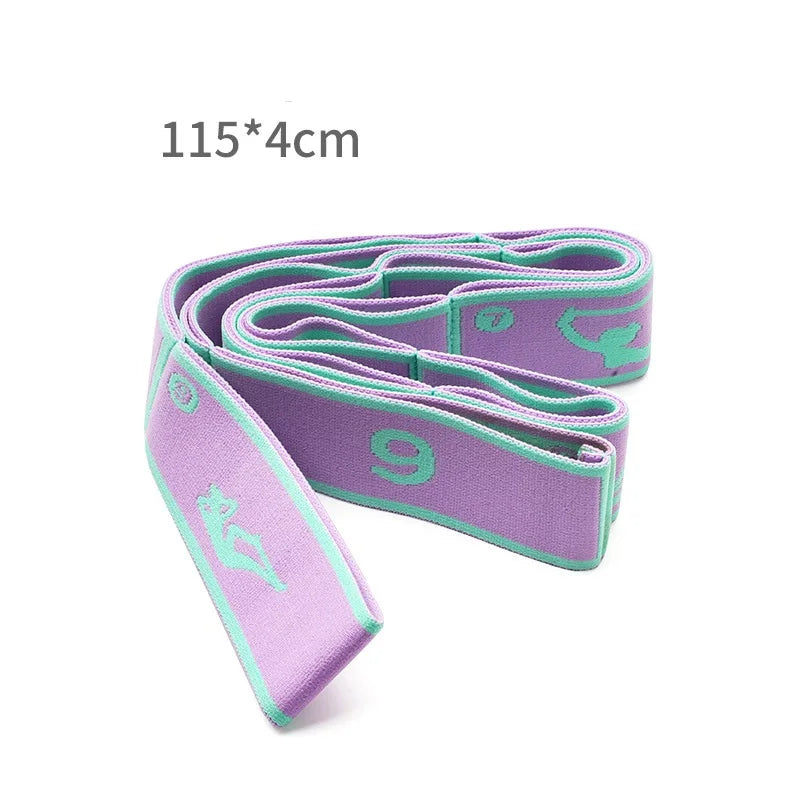 Yoga Stretch Strap, Sports Exercise Resistance Bands for Dance, Gymnastics, Workout, Pilates Stretch Belt for Physical Therapy