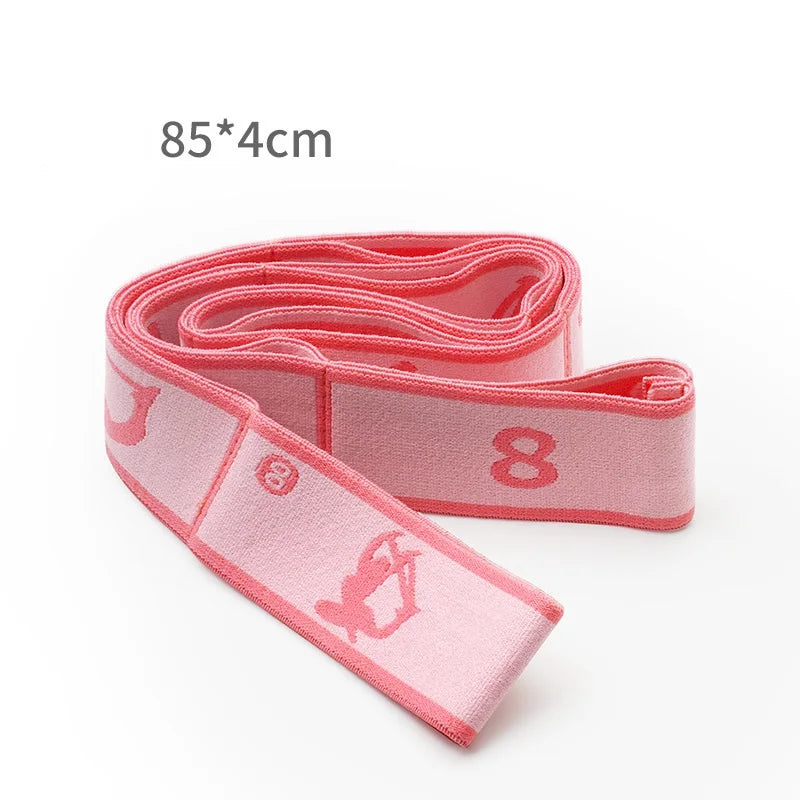 Yoga Stretch Strap, Sports Exercise Resistance Bands for Dance, Gymnastics, Workout, Pilates Stretch Belt for Physical Therapy